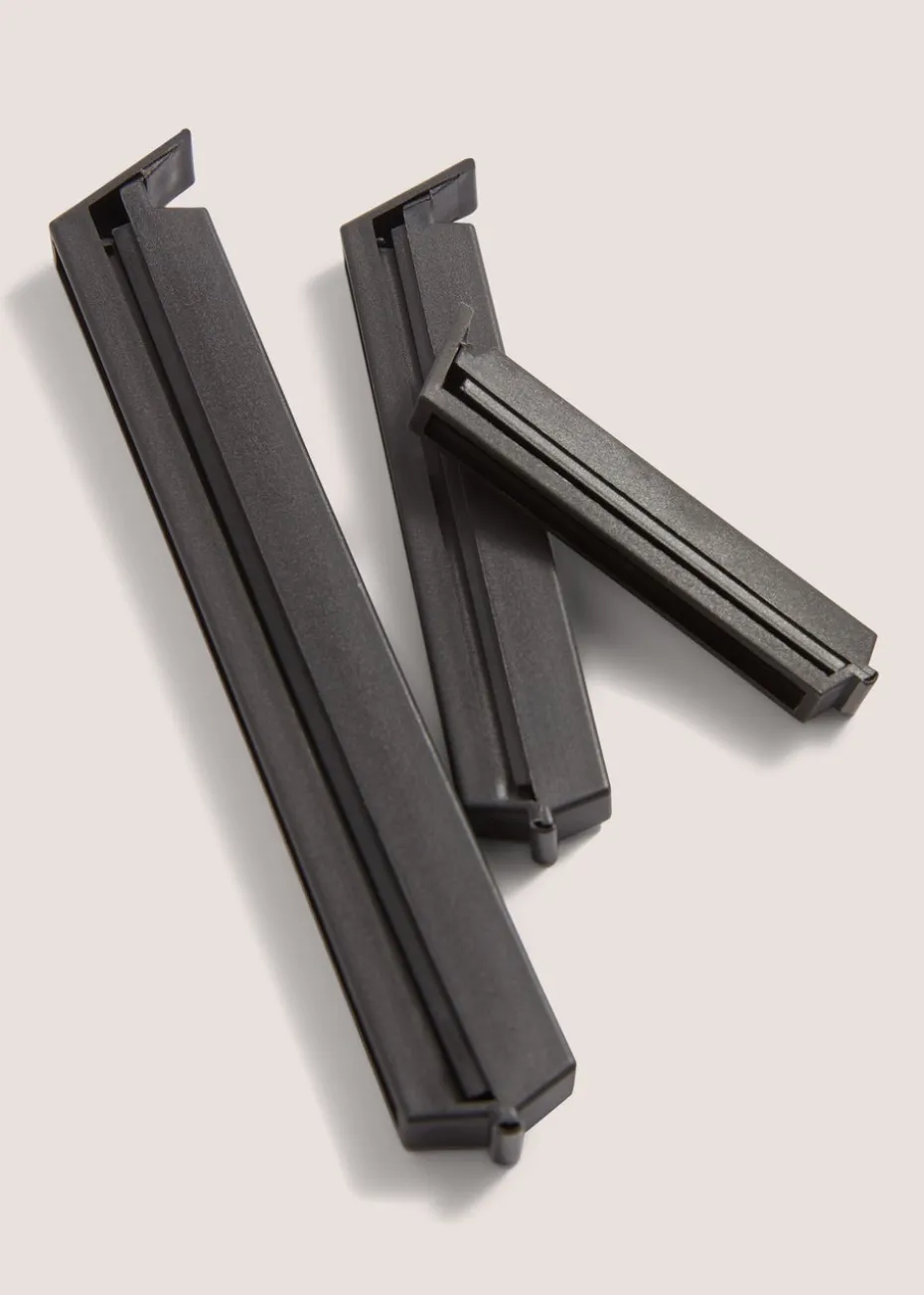 12 Pack Black Bag Clips