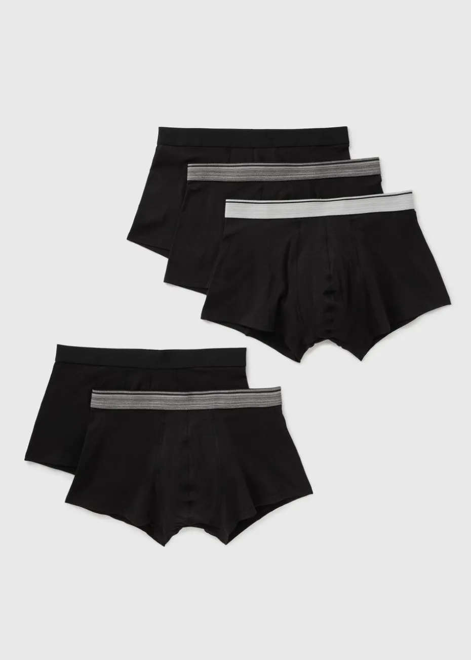 5 Pack Black Hipsters