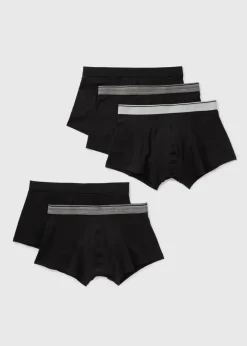 5 Pack Black Hipsters