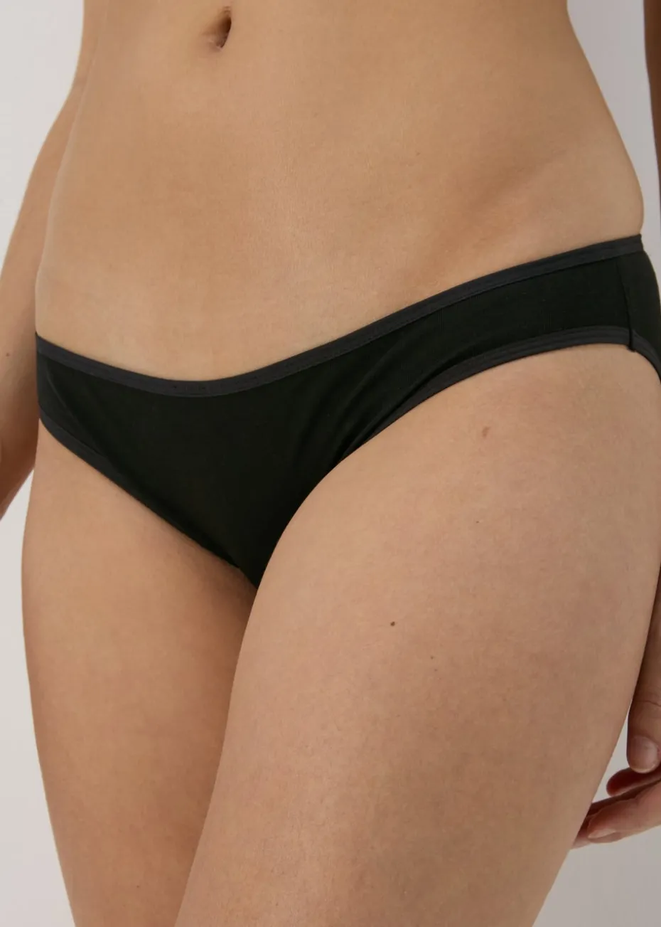 4 Pack Black Mini Knickers