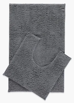 4 Pack Dark Grey 100% Egyptian Cotton Face Cloths