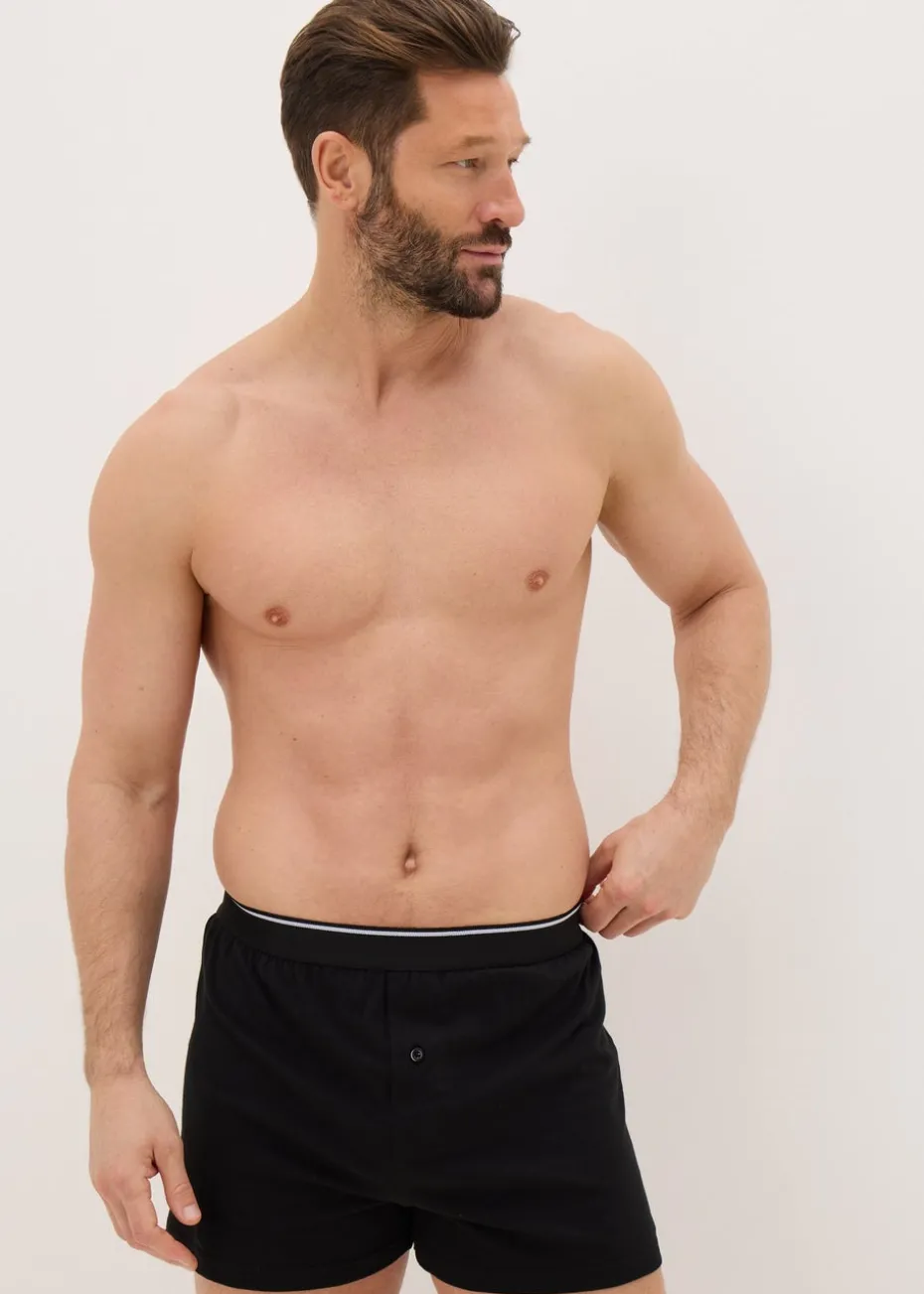5 Pack Grey Mono Patterned Loose Fit Boxers