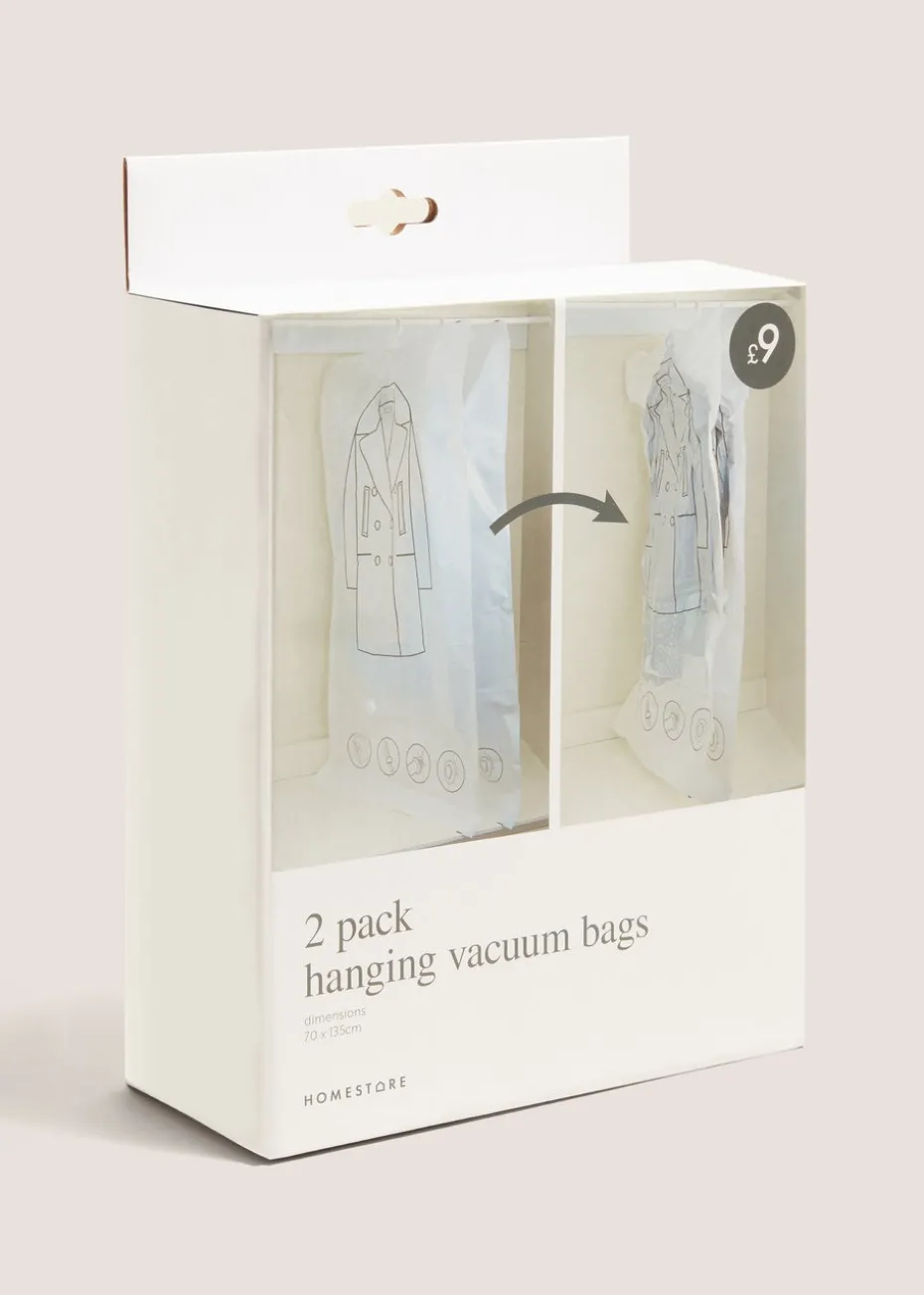 2 Pack Hanging Vacuum Bags