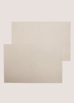 2 Pack Neutral Textured Placemats