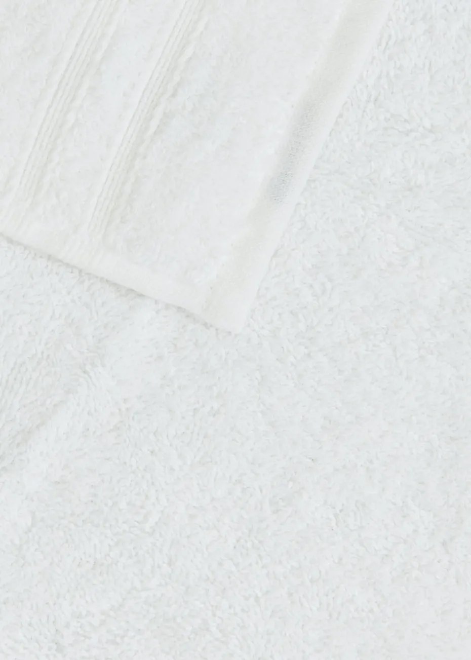 4 Pack White 100% Egyptian Cotton Face Cloths