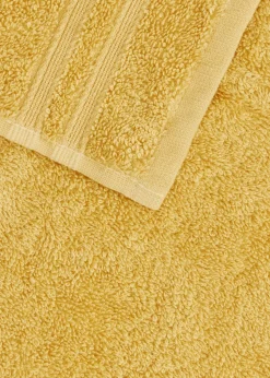 4 Pack Yellow 100% Egyptian Cotton Face Cloths