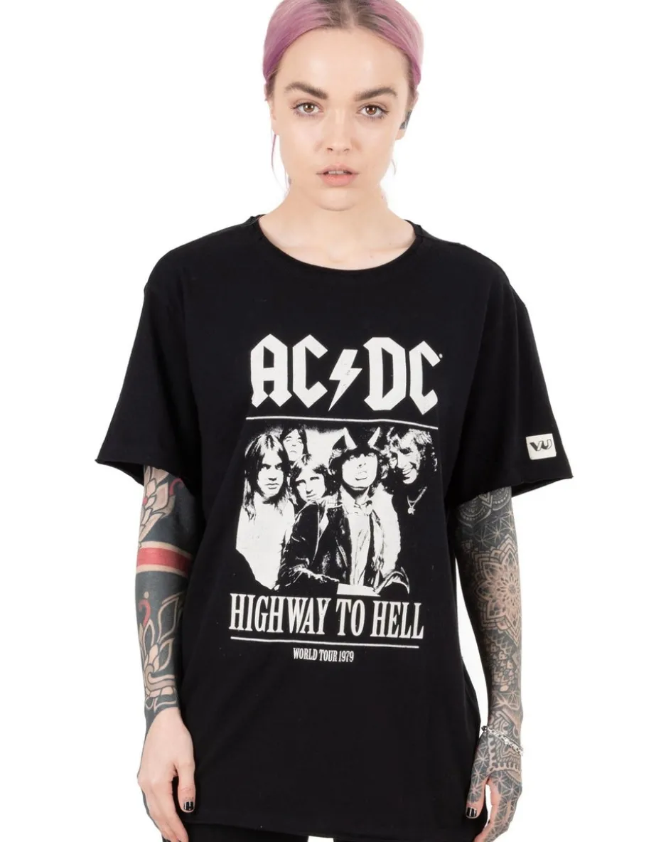 AC/DC Unisex Black Band Members T-Shirt