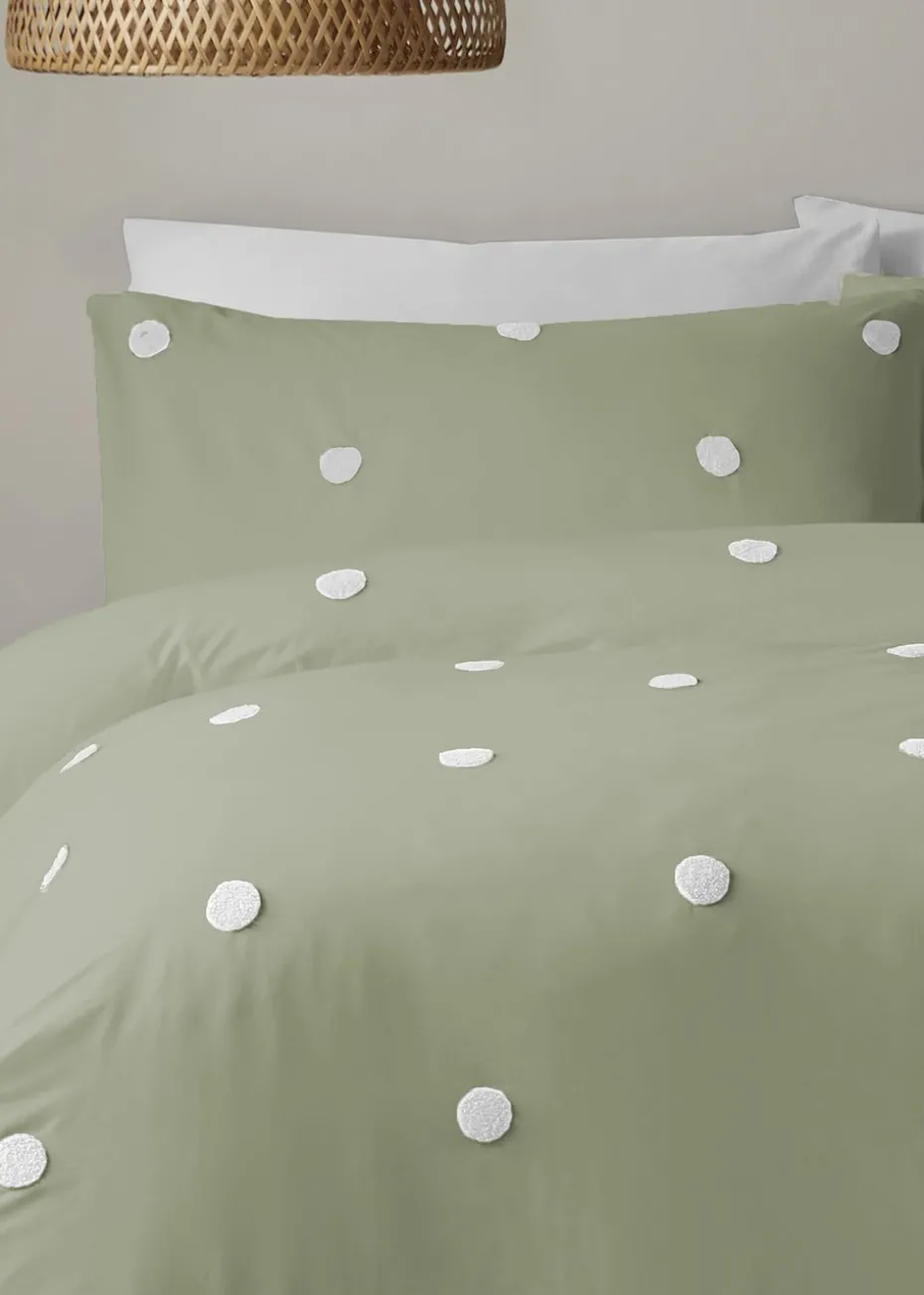 Appletree Boutique Dot Garden Green Duvet Cover Set