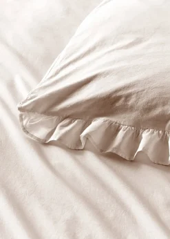 Appletree Loft Cassia Frill Natural Duvet Cover Set