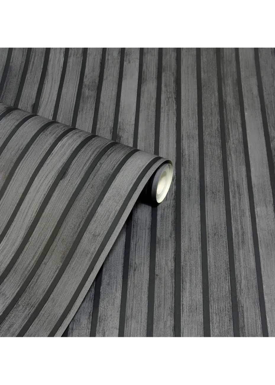 Arthouse Wood Slats Charcoal Grey