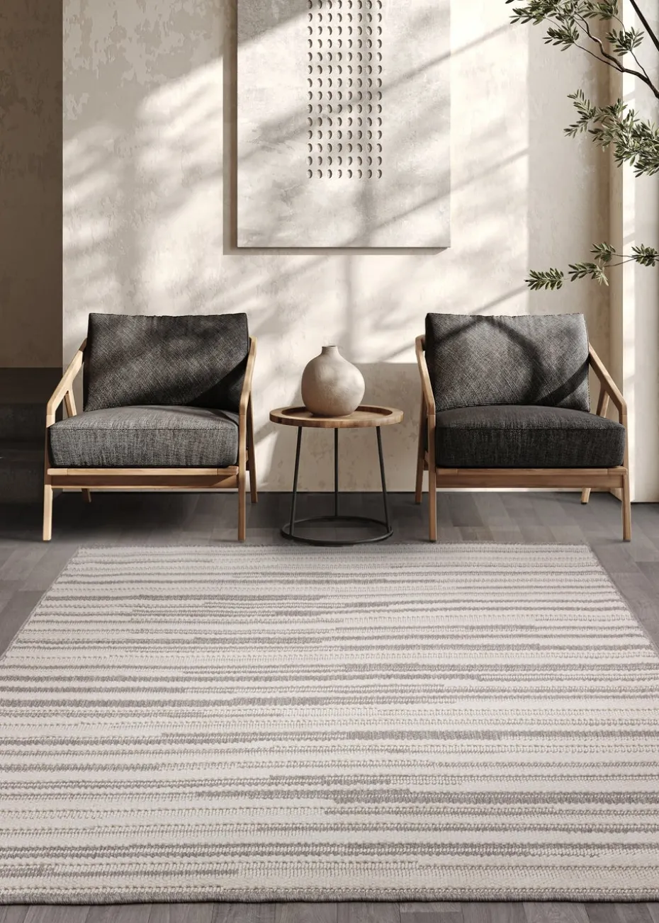 Asiatic Camber Stripe Grey Rug