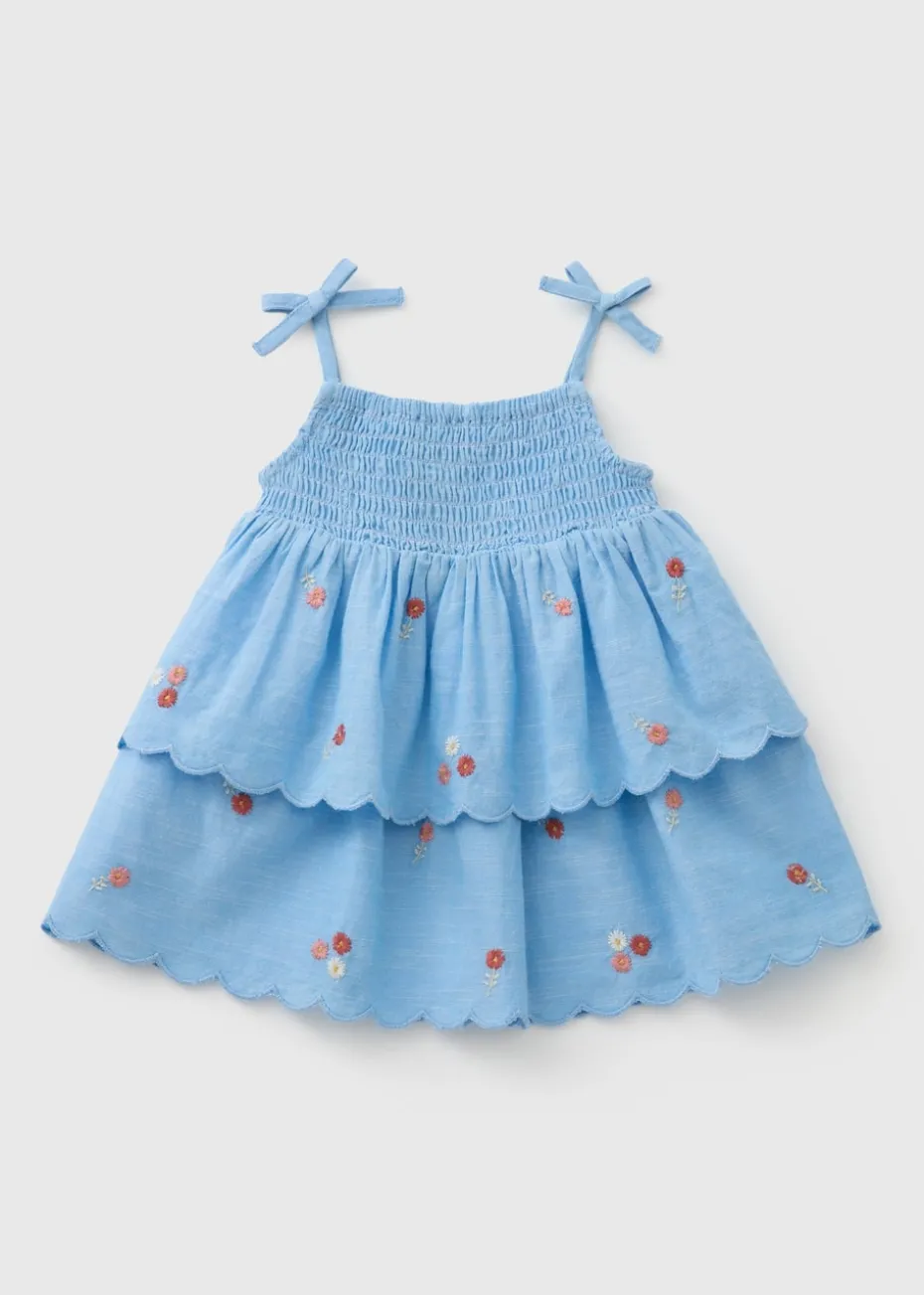 Baby Blue Tiered Dress (Newborn-23mths)