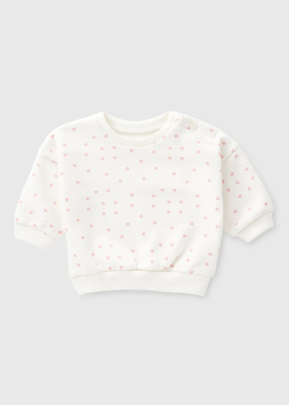 Baby Cream Crew Neck Sweatshirt (Newborn-23 mths)