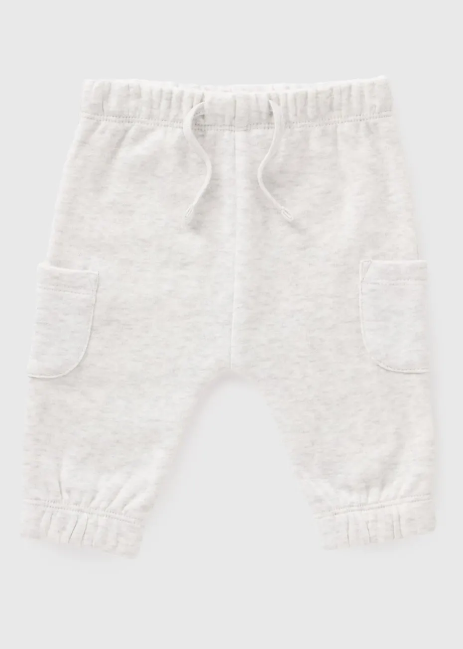 Baby Grey Cargo Jogging Bottoms (Newborn-23mths)