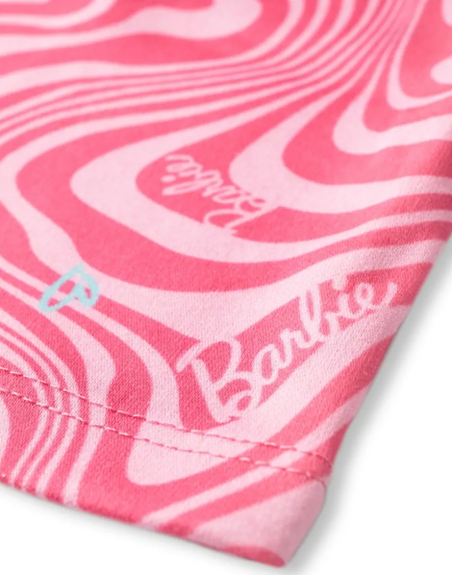 Barbie Girls Pink All Over Pattern Pyjama Set (3 - 12 Years)