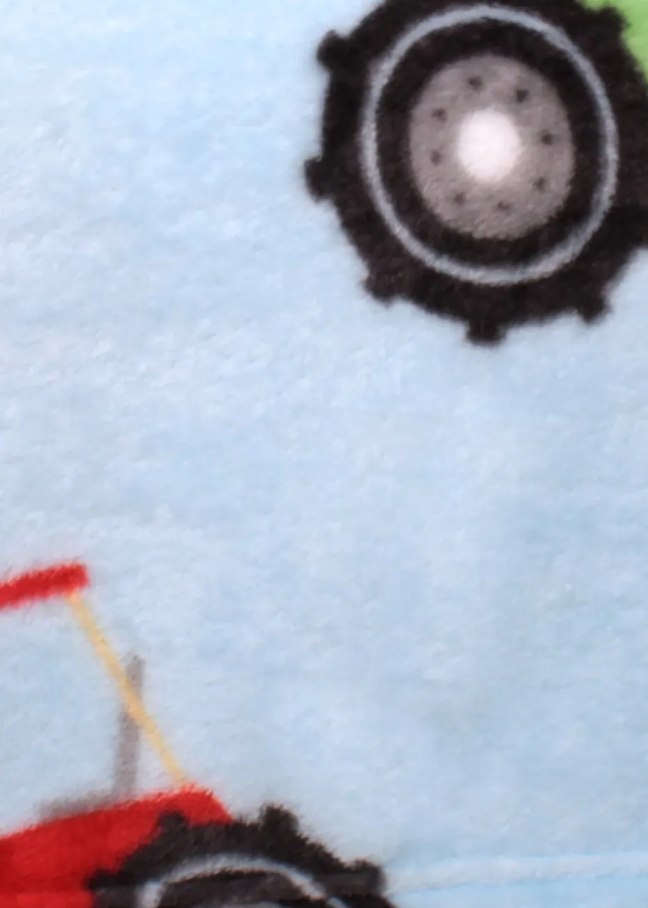 Bedlam Farmyard Friends Soft Touch Blue Throw
