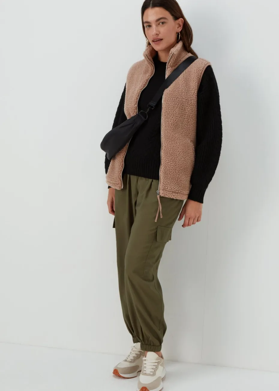 Beige Borg Gilet