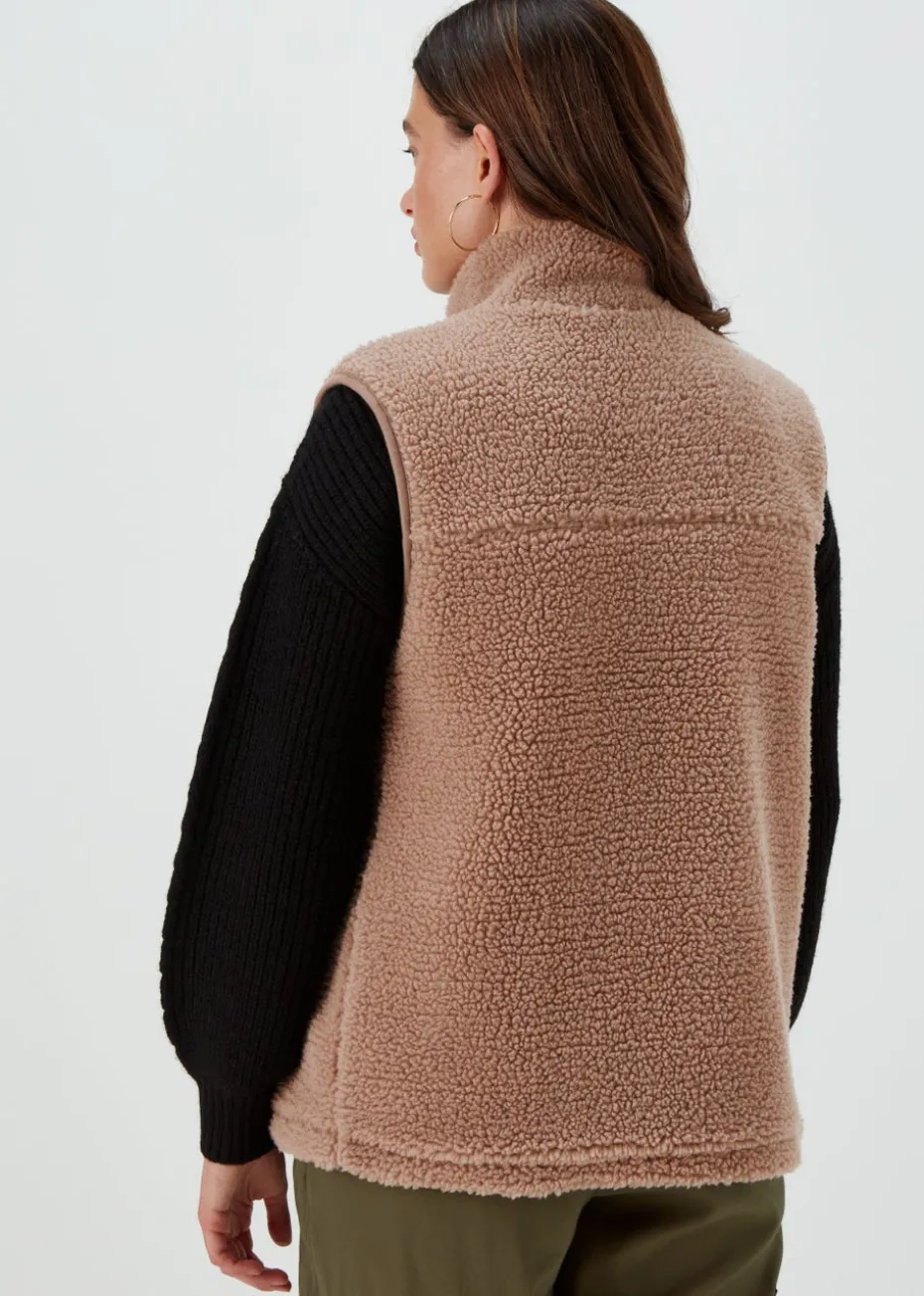 Beige Borg Gilet