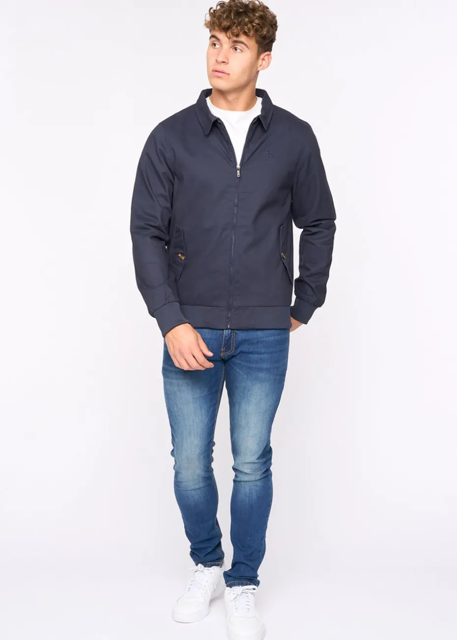 Bewley & Rich Navy Dartmoore Harrington Twill Jacket