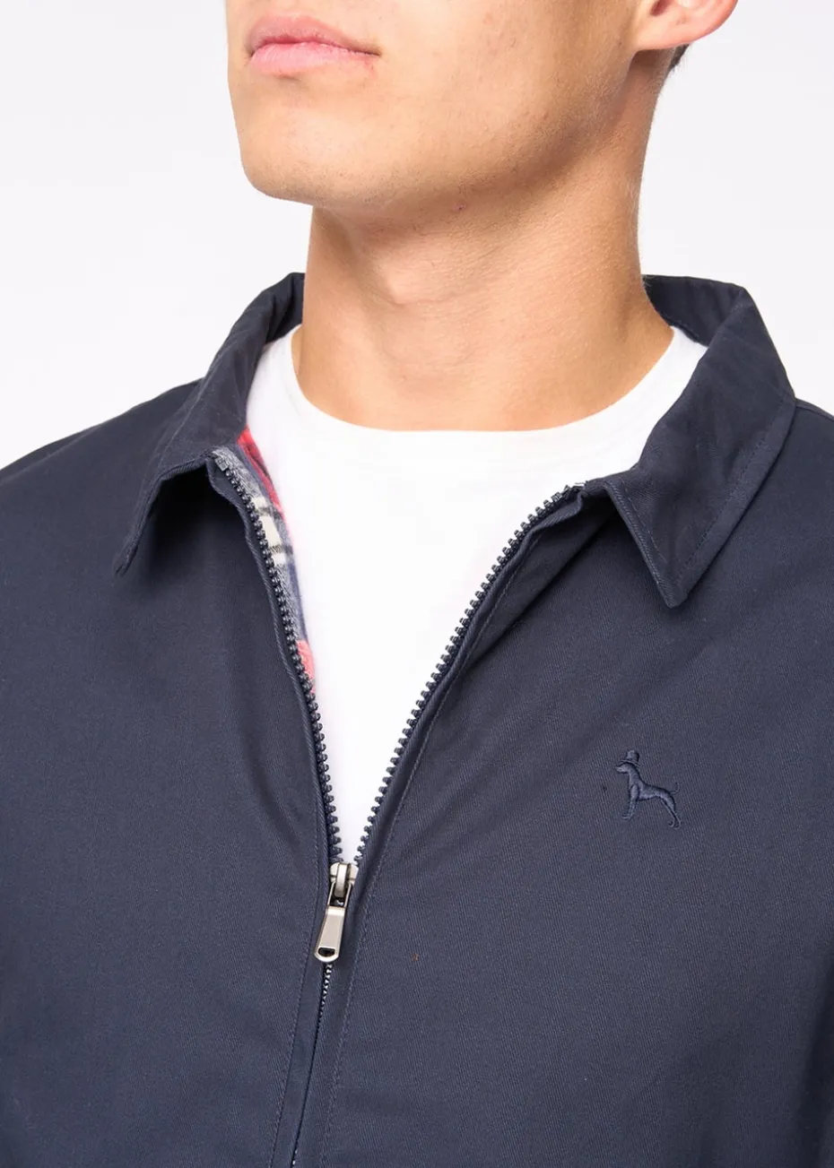Bewley & Rich Navy Dartmoore Harrington Twill Jacket
