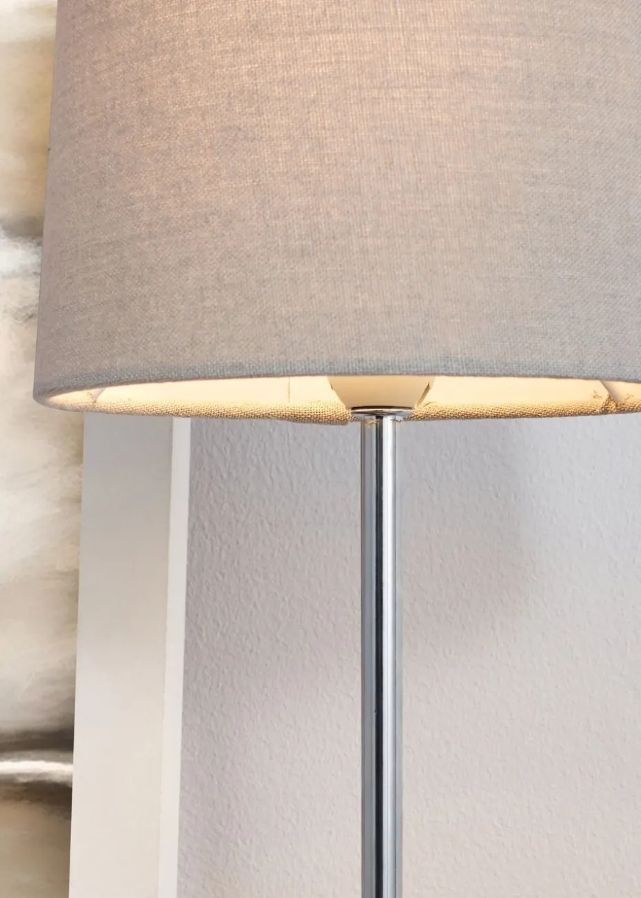 BHS Grey Touch Stick Table Lamp (40cm x 15cm x 15cm)