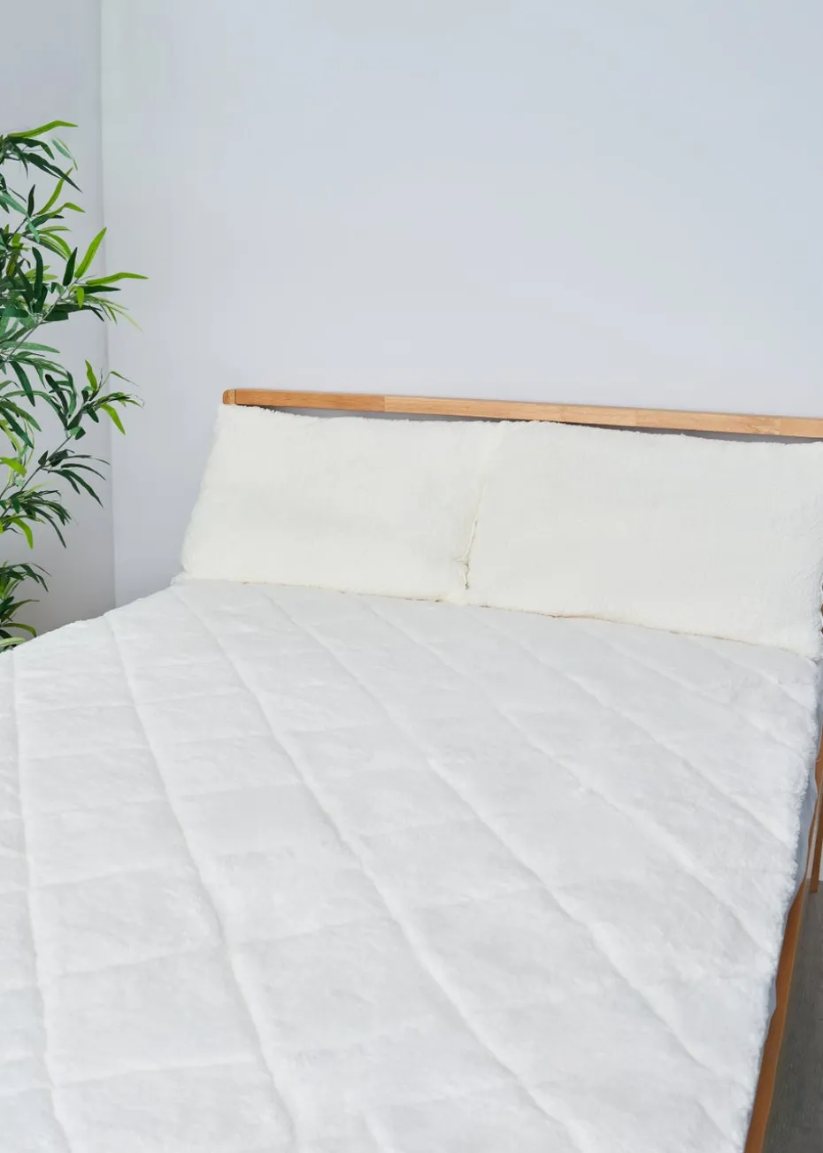 BHS Teddy Fleece 13.5 Tog Duvet Cream