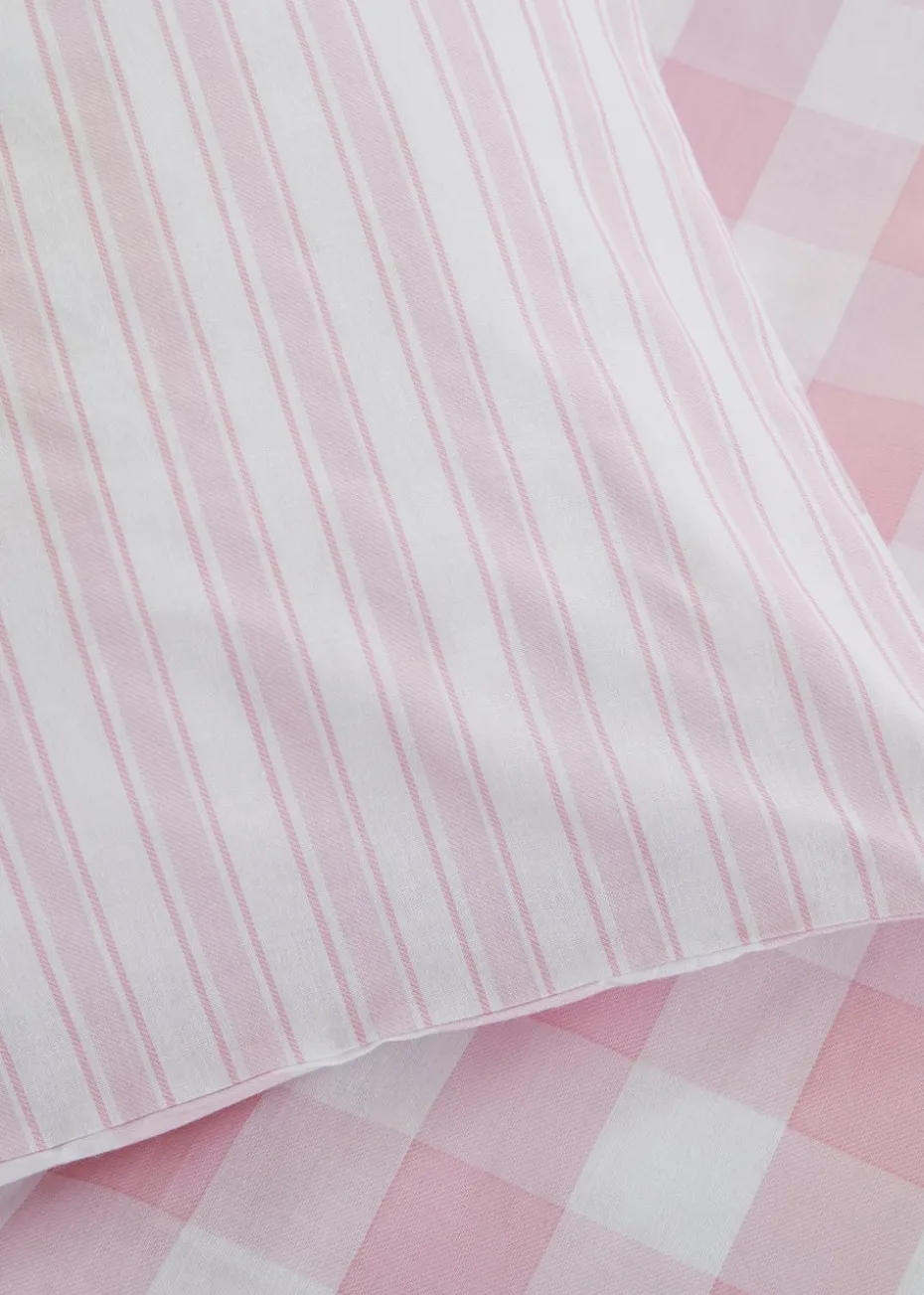 Bianca Fine Linens Check And Stripe Cotton Duvet Cover