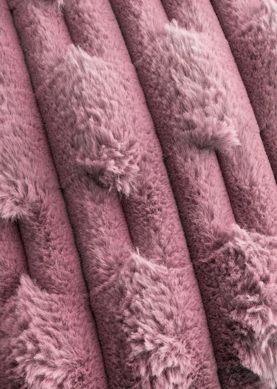 Bianca Fine Linens So Soft Carved Faux Fur Blanket Throw (150x200 cm)