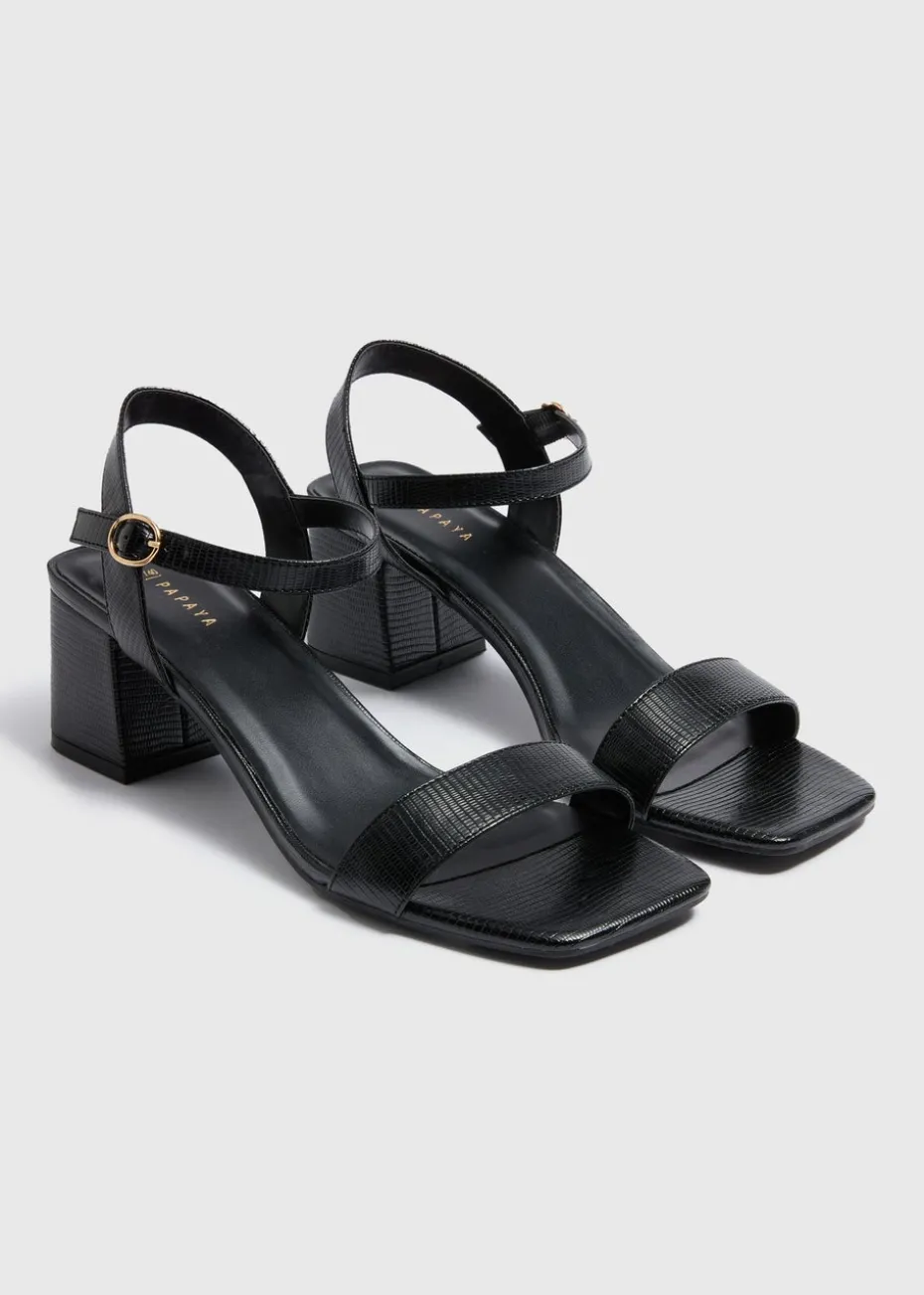 Black Block Heels