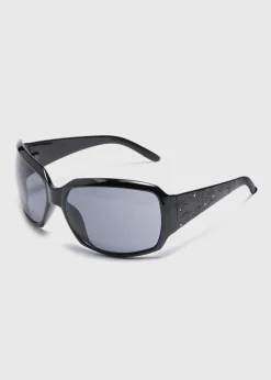 Black Butterfly Arm Wrap Sunglasses
