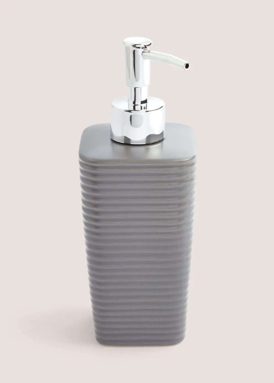 Black Ceramic Toilet Brush (20cm x 10cm x 58cm)