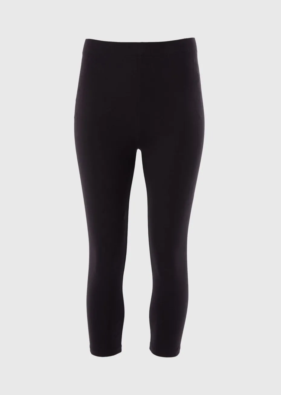 Black Cropped Leggings