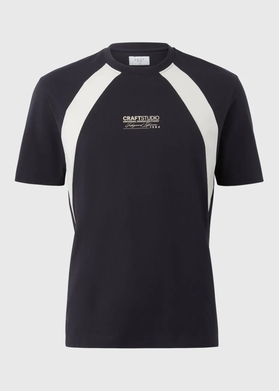 Black Cut & Sew T-Shirt