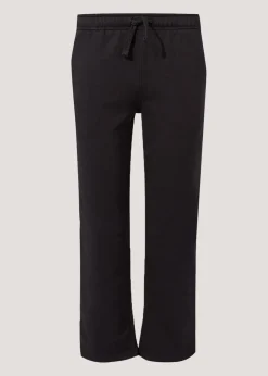 Black Essential Straight Fit Joggers