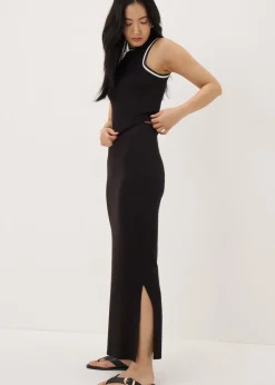 Black Jersey Maxi Skirt