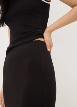 Black Jersey Maxi Skirt