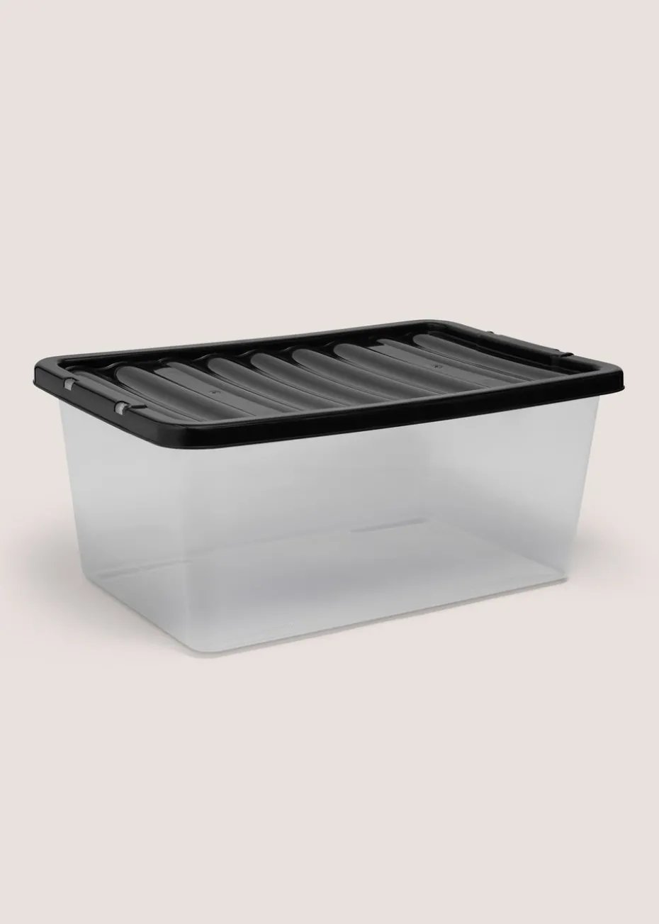 Black 45L Storage Box