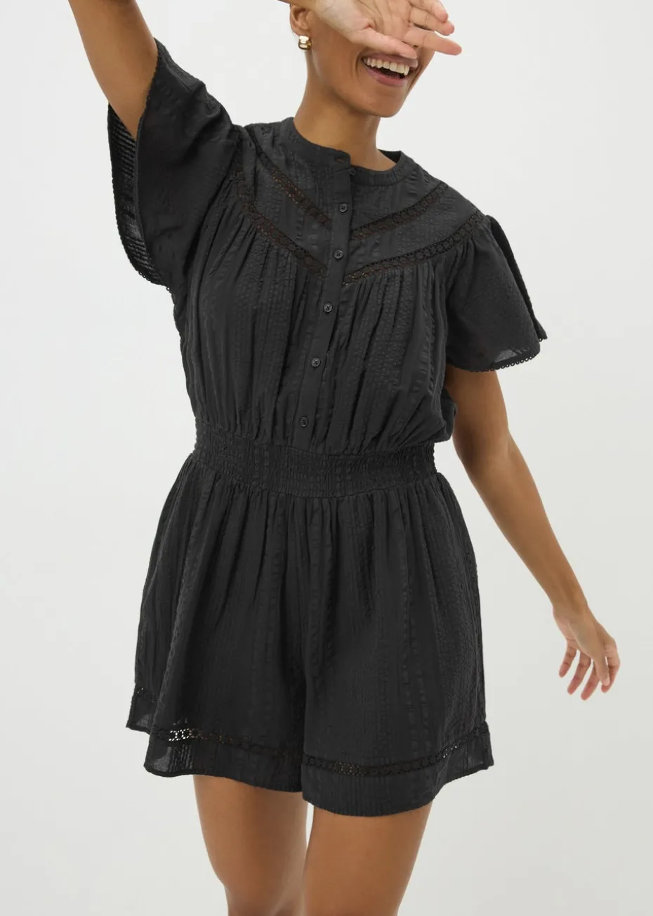 Black Lace Playsuit