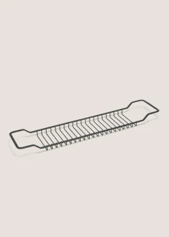 Black Metal Floor Toilet Roll Holder