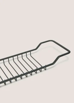 Black Metal Floor Toilet Roll Holder