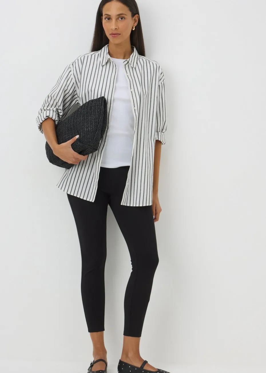 Black Ponte Leggings