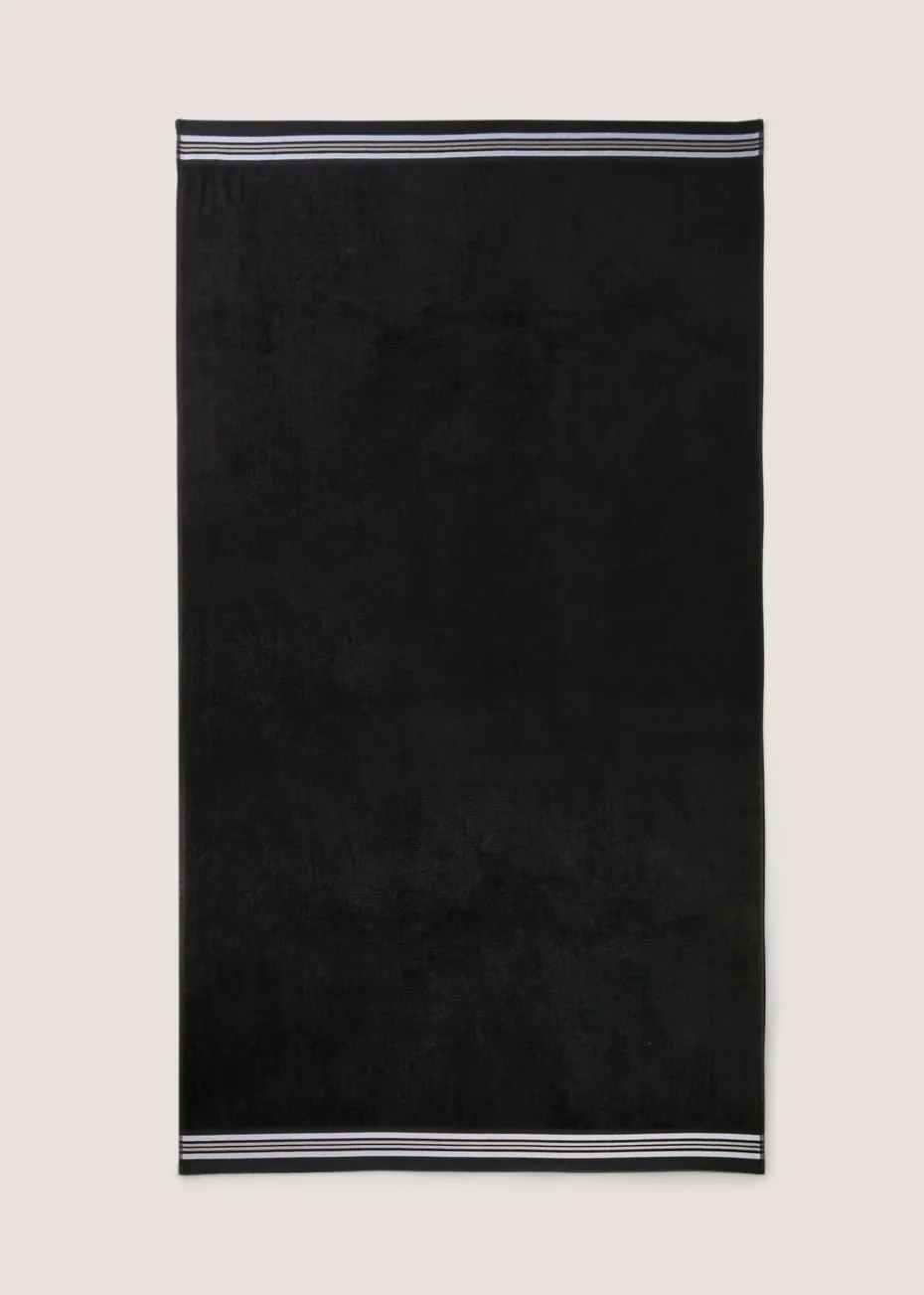 Black Stripe Extra Large Towel