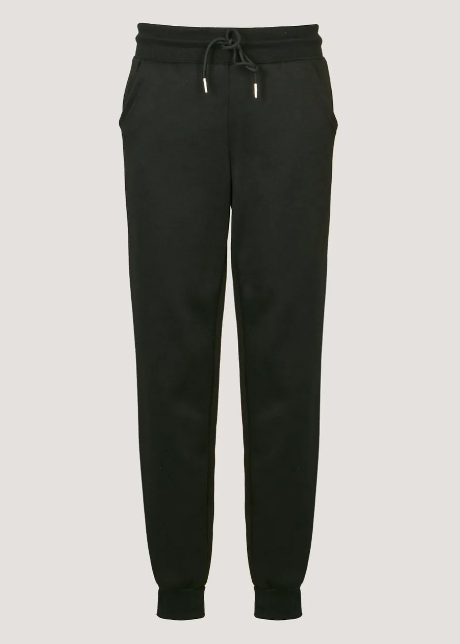 Black Tapered Drawstring Jogging Bottoms