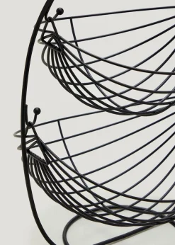 Black Wire Stackable Storage Basket
