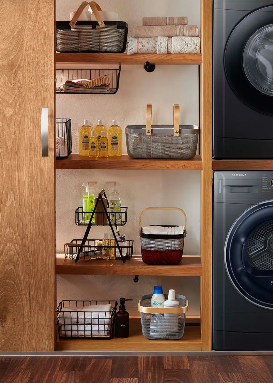 Black Wire Stackable Storage Basket