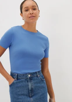 Blue Fitted T-Shirt