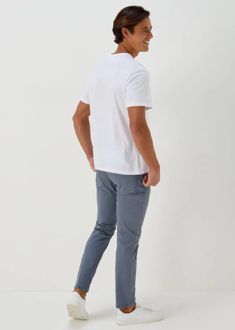 Blue Garment Dye Trousers