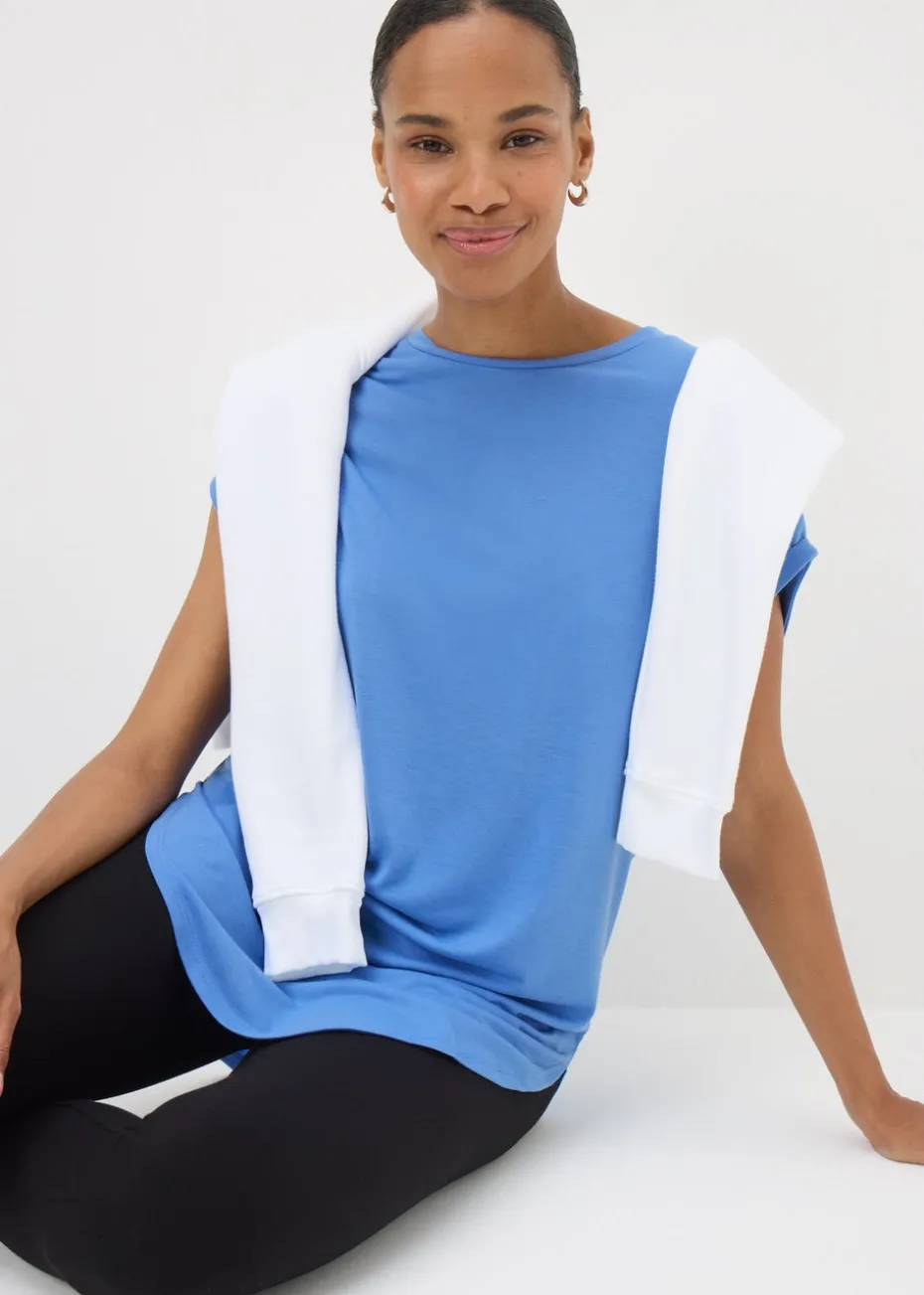 Blue Longline T-Shirt