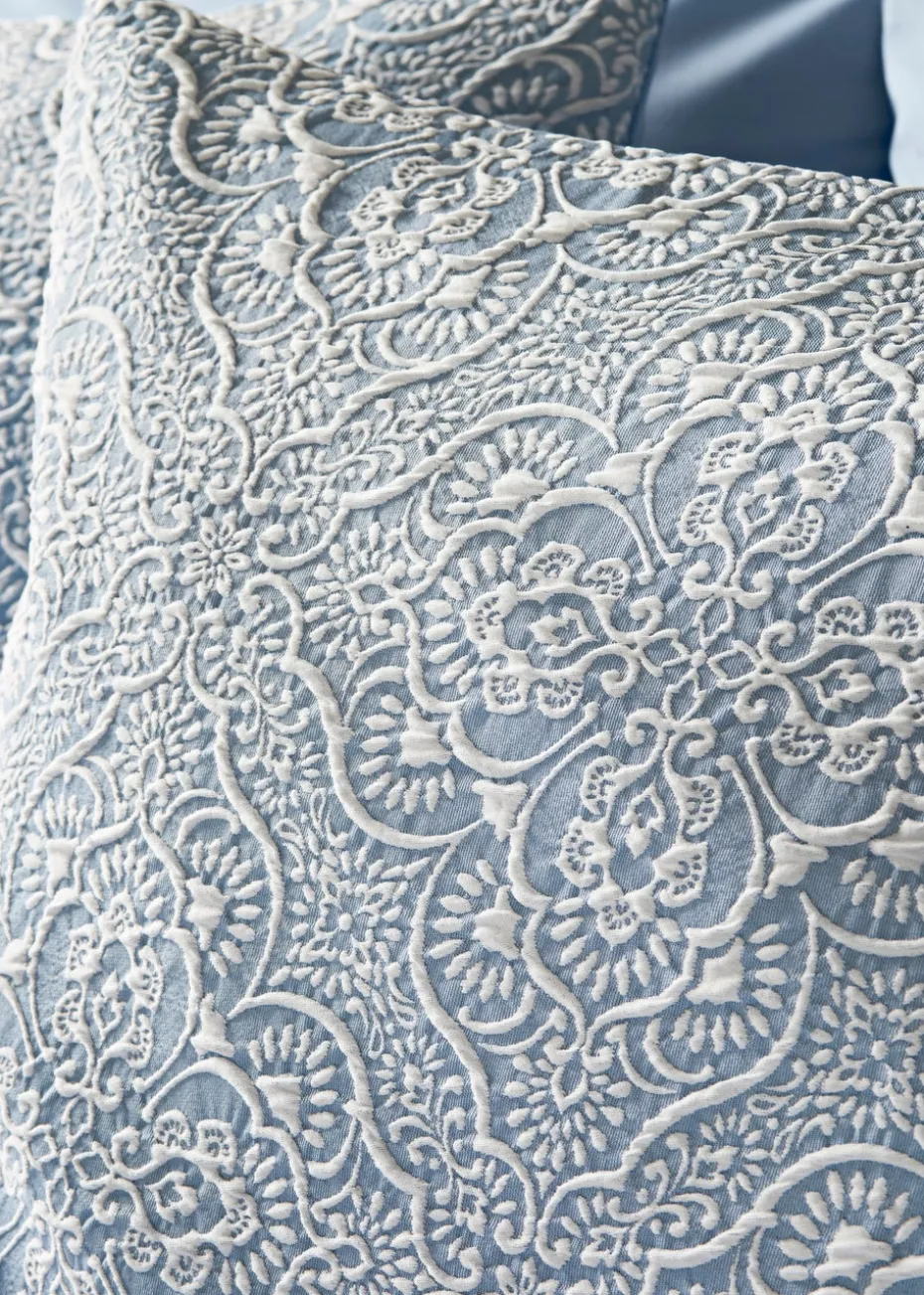 Blue Matelasse Duve