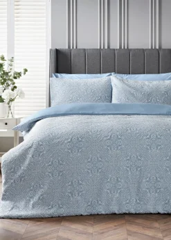 Blue Matelasse Duve
